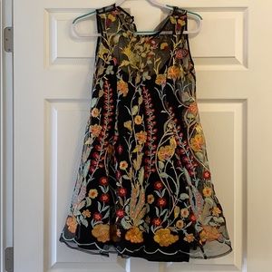 Anthropologie floral dress size M
